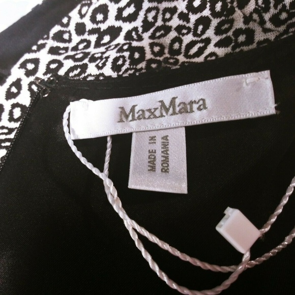 Max Mara Brema Stripe Sheath Dress Sleeveless 14 - Picture 7 of 8